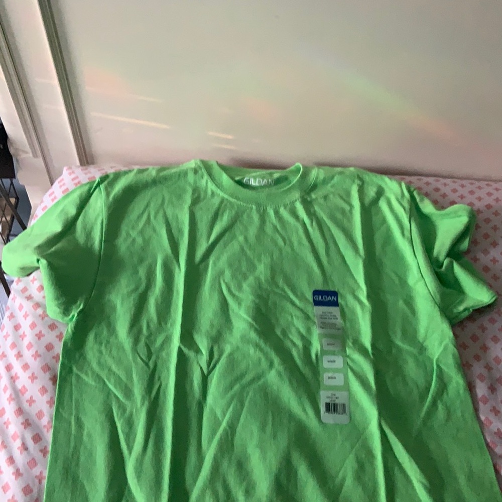 Unisex neon green T-shirt medium